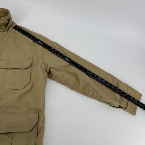 Vintage Woolrich Timber Jacket Mens Large Tan Field Insulated Coat Lined Outdoor - Picture 14 of 14